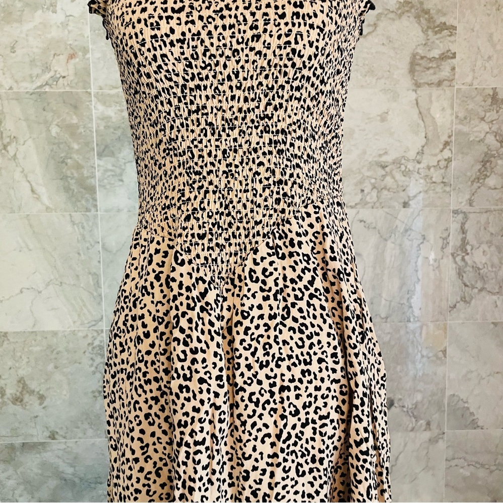 Love, Fire Leopard Strapless Mini Dress - Picture 3 of 8